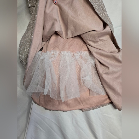 Sparkly Metallic Fit & Flare Party Dress Size 9/10 B. Darlin - Picture 3 of 8